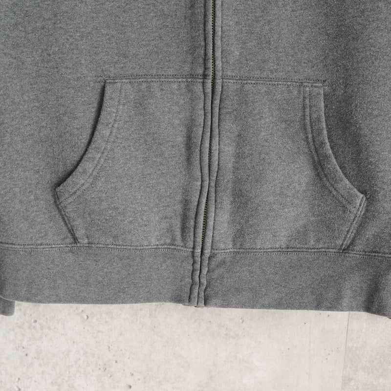 ポロ ラルフローレン フェルトロゴ フルジップ パーカー グレー