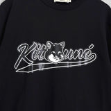 メゾン キツネ カレッジロゴ Tシャツ ブラック