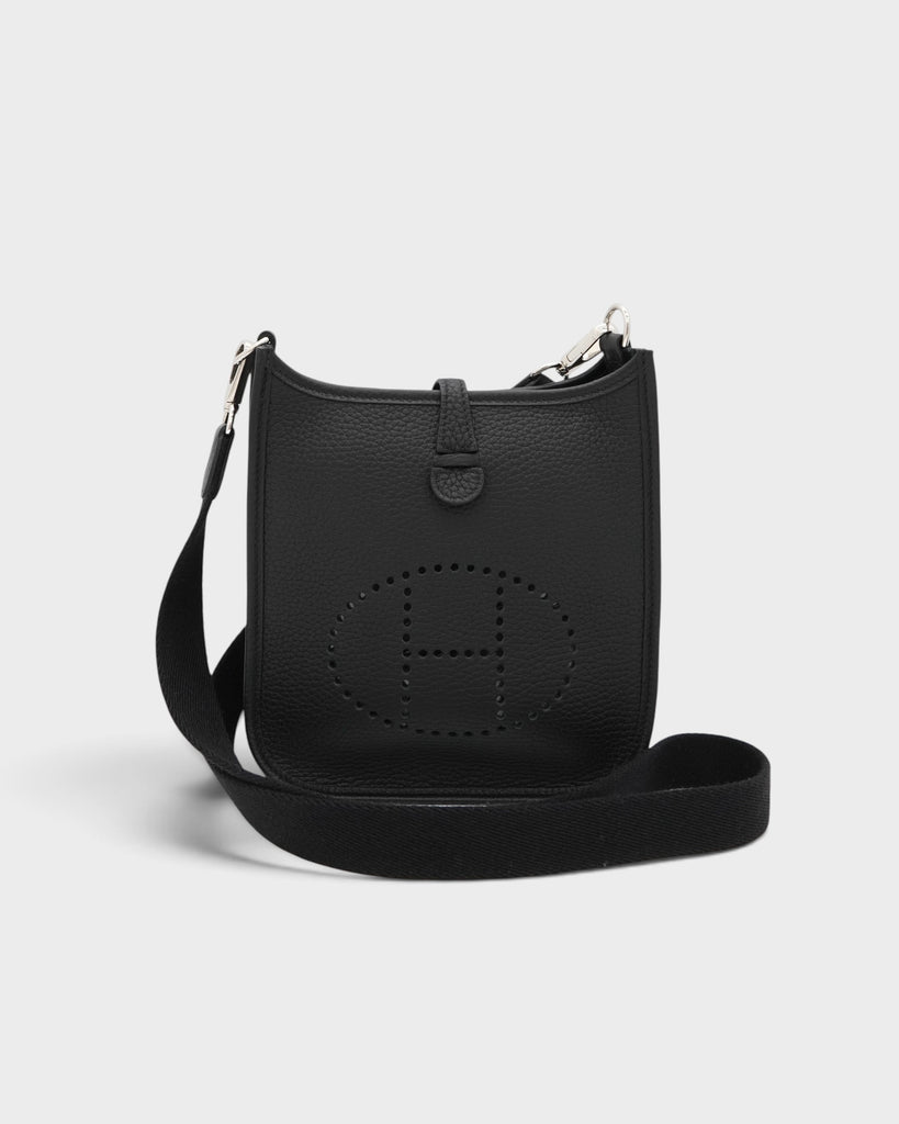 エルメス エブリンTPM トリヨンクレマンス ショルダーバッグ ブラック SV金具 B刻