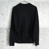 イヴ サンローラン ヴィンテージ YSLロゴ モックネック ニット ブラック