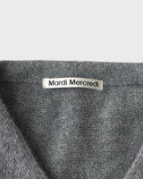 マルディ メクルディ フラワーロゴ カーディガン グレー レディース