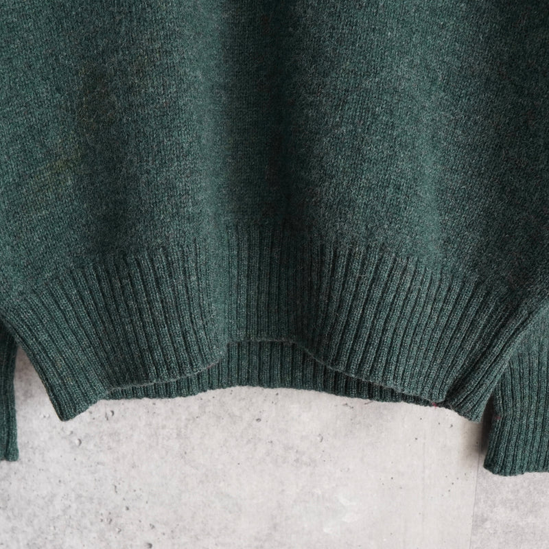 ポロ ラルフローレン スモールポニーロゴ ウール ニット グリーン