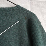 ポロ ラルフローレン スモールポニーロゴ ウール ニット グリーン