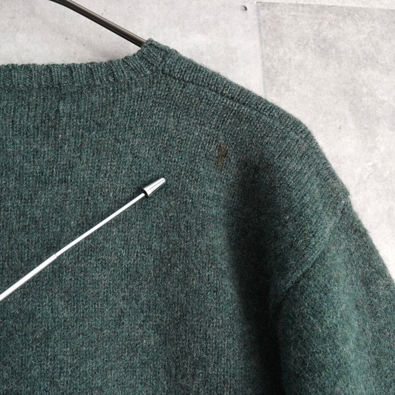 ポロ ラルフローレン スモールポニーロゴ ウール ニット グリーン