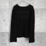 マーティンキム ロゴ メッシュトップス ブラック レディース