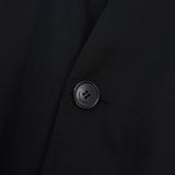 サンローラン パリ マオカラー ロングコート ブラック