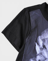 トリコ コム デ ギャルソン 2000年製 メッシュ装飾 ドッキング Tシャツ ブラック レディース