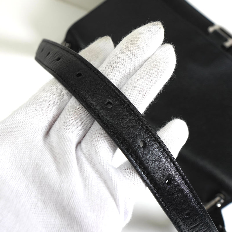 バレンシアガ クラッシュ レザー スリングバッグ ワンショルダーバッグ ブラック