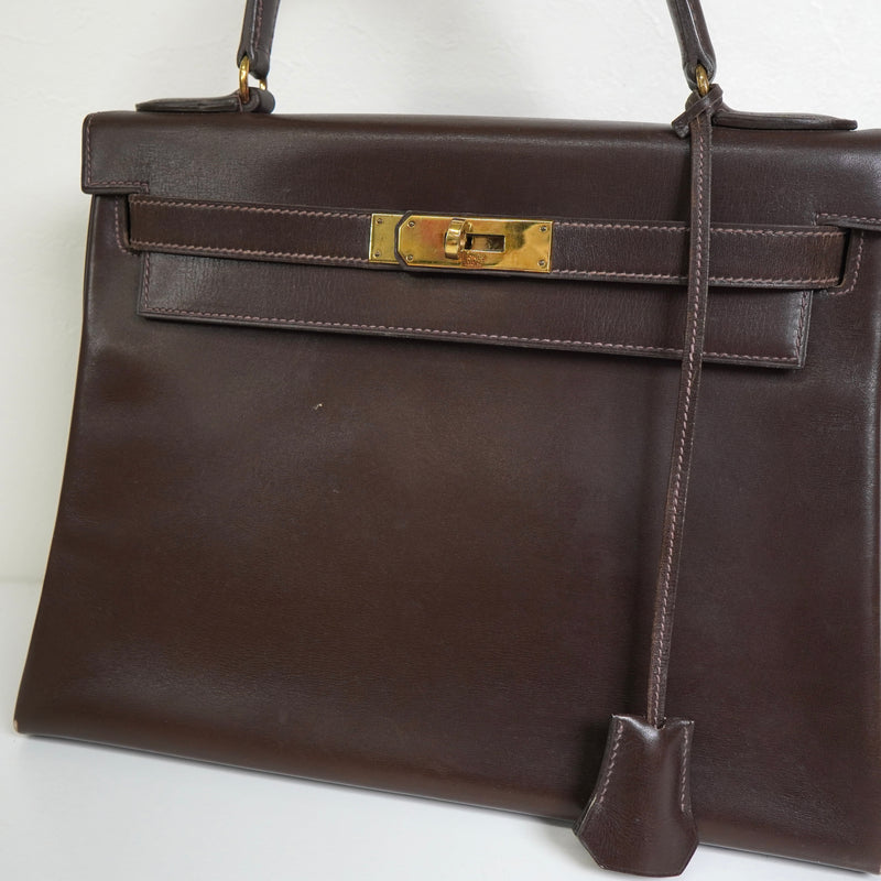 エルメス ケリー28 1964年製 ゴールド金具 ハンドバッグ T刻 ブランド