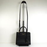 プラダ サフィアーノ レザー 2way ハンドバッグ ショルダーバッグ ブラック