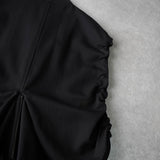 コムデギャルソン 1990年製 変形 ジッパー ベスト レディース ブラック