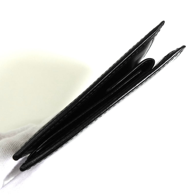 カルティエ パシャ レザー 二つ折り財布 ブラック