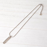Plate Silver Necklace