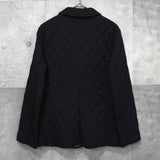 バーバリー ロンドン ノバチェック裏地 キルティングジャケット レディース ブラック