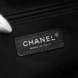 シャネル ドーヴィル キャンバス レザー 2way ハンドバッグ チェーンショルダーバッグ ブラック A番台8桁