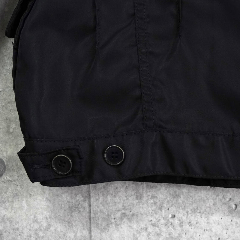 トリコ コムデギャルソン 2002年製 光沢 トラッカージャケット ブラック