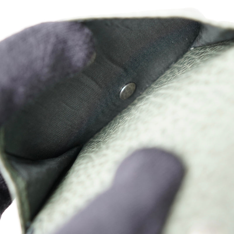 メゾン マルジェラ 四つタグ レザー 二つ折り財布 コンパクトウォレット カーキ 箱付き