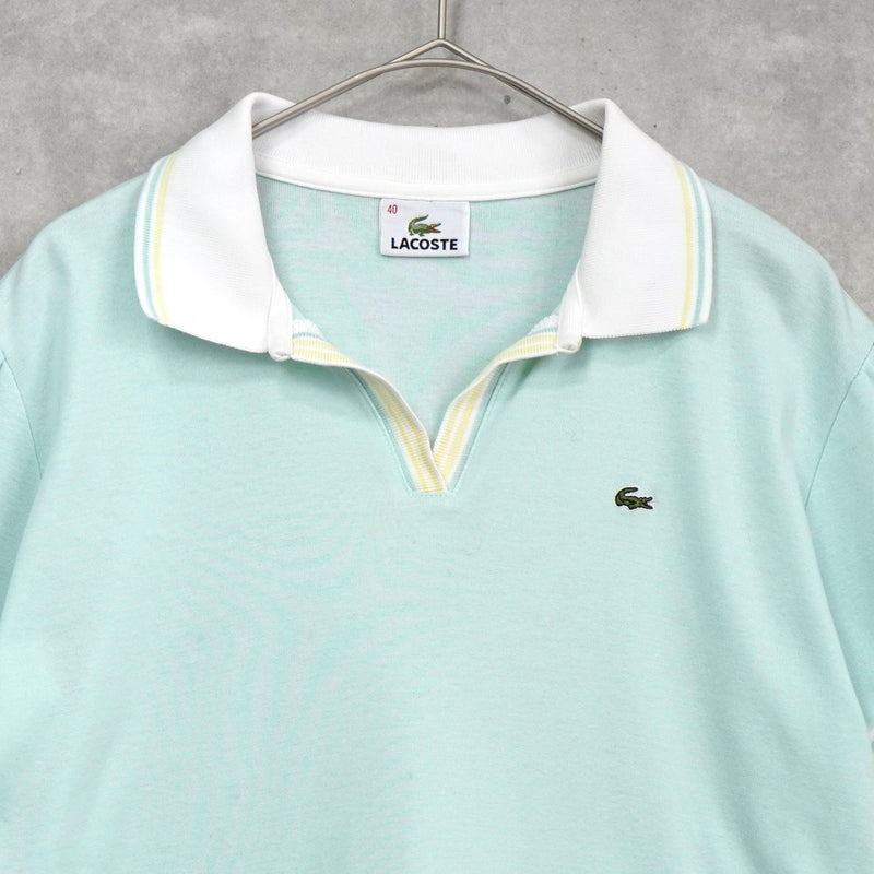 Lacoste 徽标贴片网球衫，女式短袖 Polo 衫