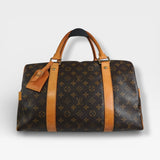 ルイ ヴィトン モノグラム キャリーオール ボストンバッグ ブラウン M40074