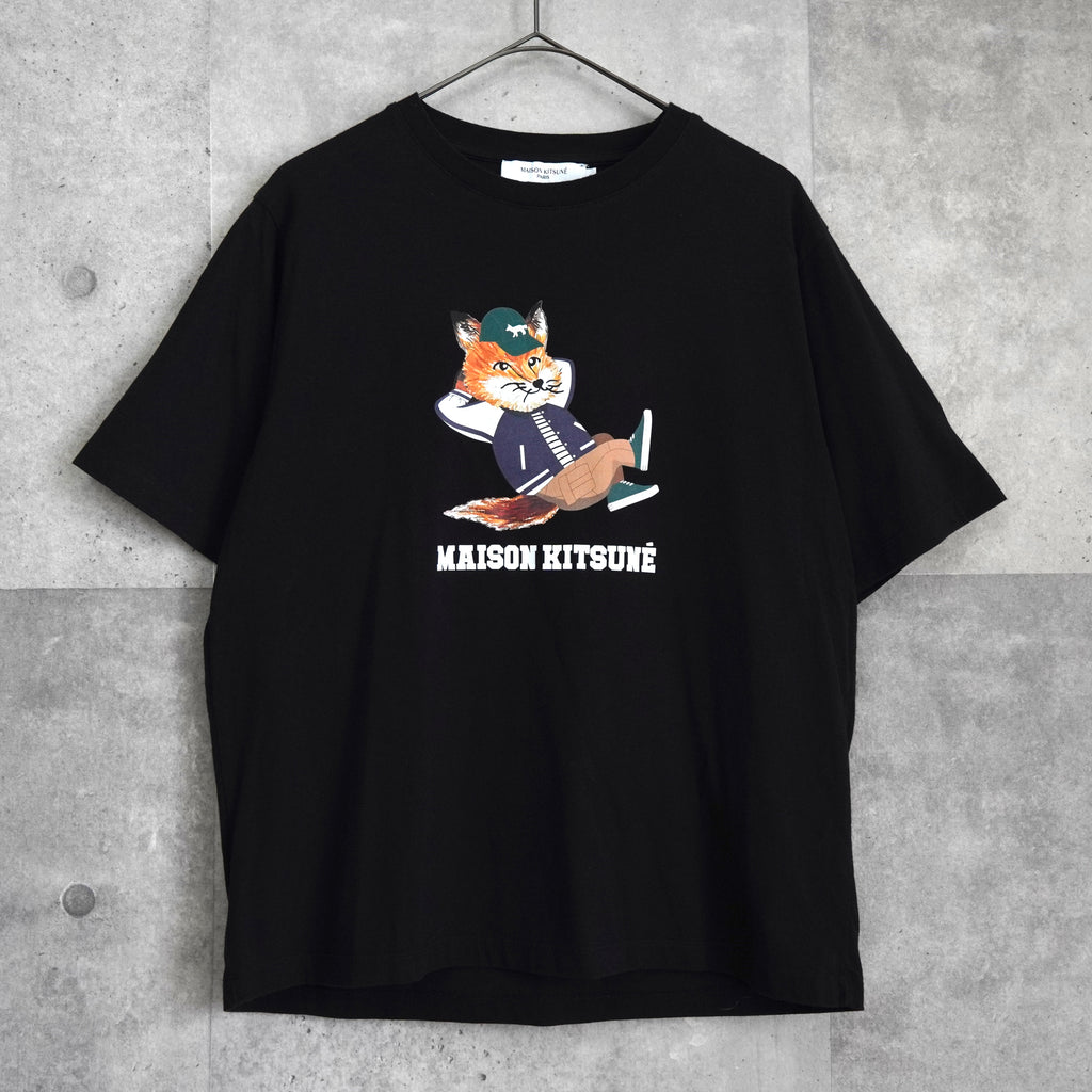 メゾン キツネ チラックスフォックス Tシャツ ブラック
