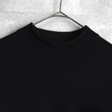 イヴ サンローラン ヴィンテージ YSLロゴ モックネック ニット ブラック