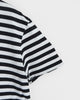 アミパリ アミ パリス ハートロゴ ボーダー Tシャツ ブラック / ホワイト Mサイズ メンズ レディース