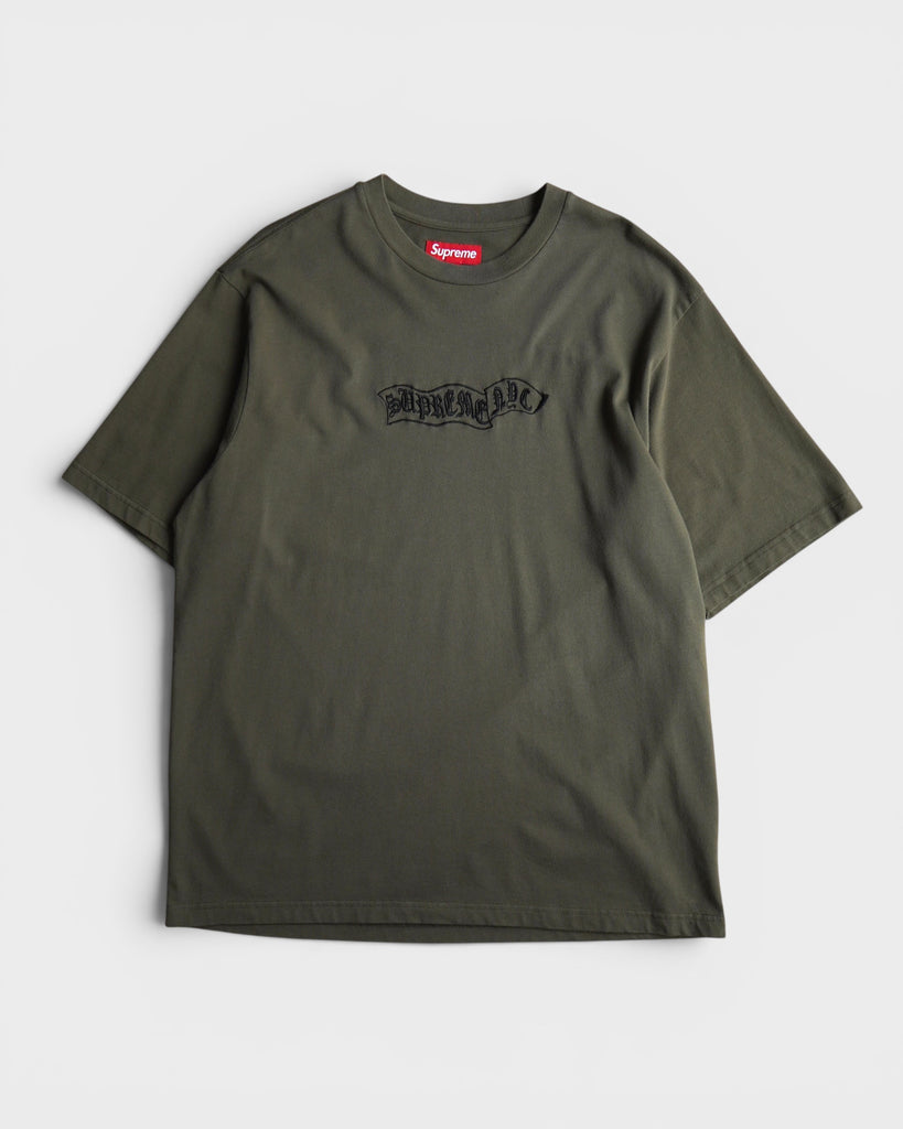 23AW Banner Tee  シュプリーム Tシャツ カーキ M メンズ