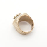 シャネル ココマーク マトラッセ フェイクパール リング 指輪 GP 11号 レディース