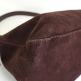 フェンディ マンマバケット スエード / レザー ワンショルダーバッグ ブラウン