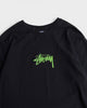 ステューシー 蛍光ロゴ Tシャツ ブラック M メンズ