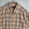 Burberry London Nova 米色格纹短袖衬衫