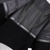 イヴ サンローラン ヴィンテージ YSLロゴ 中綿ジャケット 中綿ブルゾン グレー