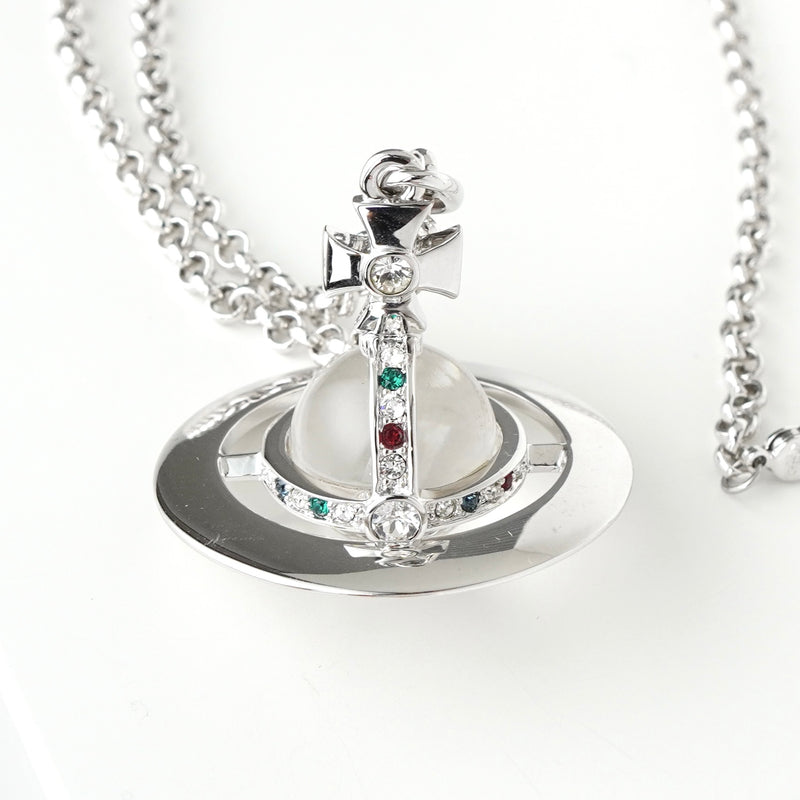 ヴィヴィアン ウエストウッド ラージ オーブ シルバー ネックレス