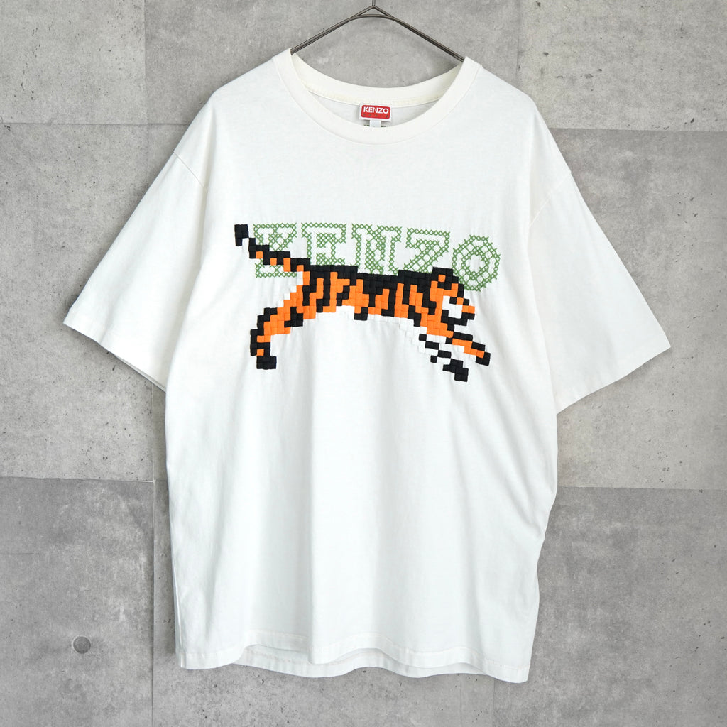 Pixel Oversized T-Shirts ピクセル タイガー Tシャツ