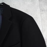 アクネ ストゥディオズ メルトンウール チェスターコート ブラック