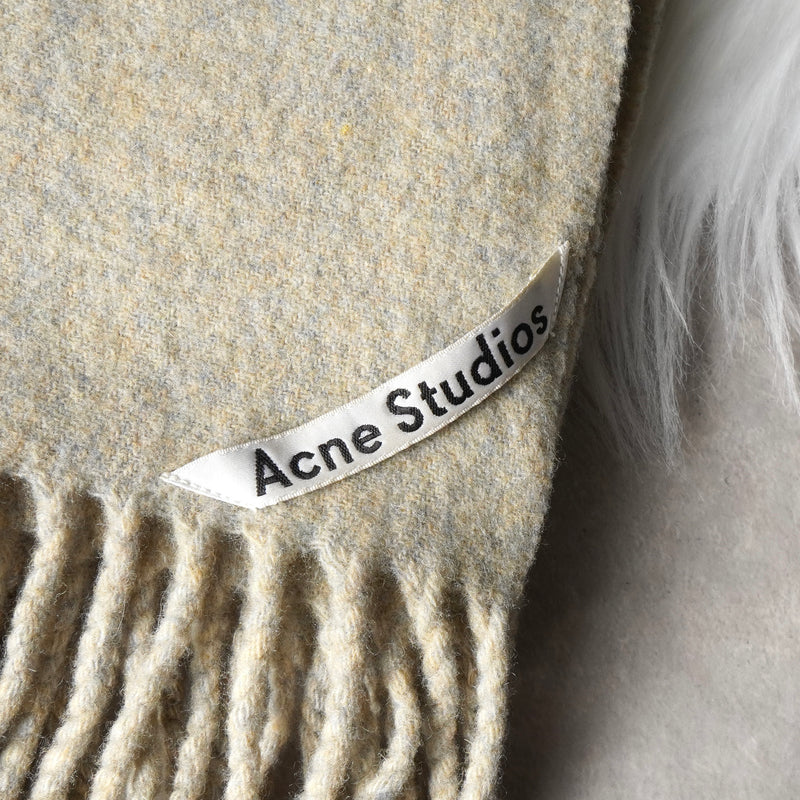 アクネ ストゥディオズ ウール ストール マフラー ライトグリーン