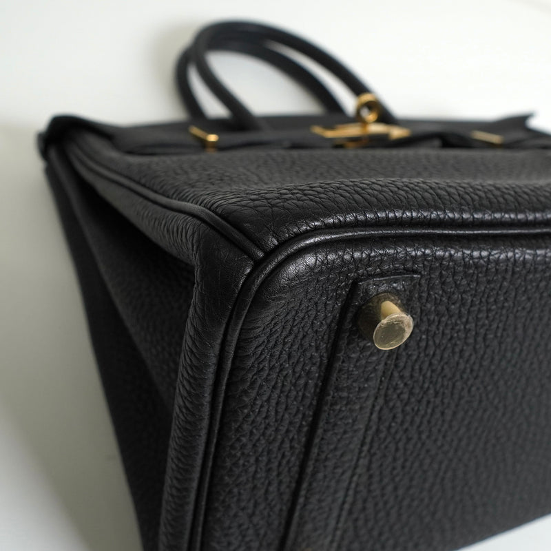 エルメス バーキン25 トゴ ブラック ゴールド金具 □L刻 / 2008年製