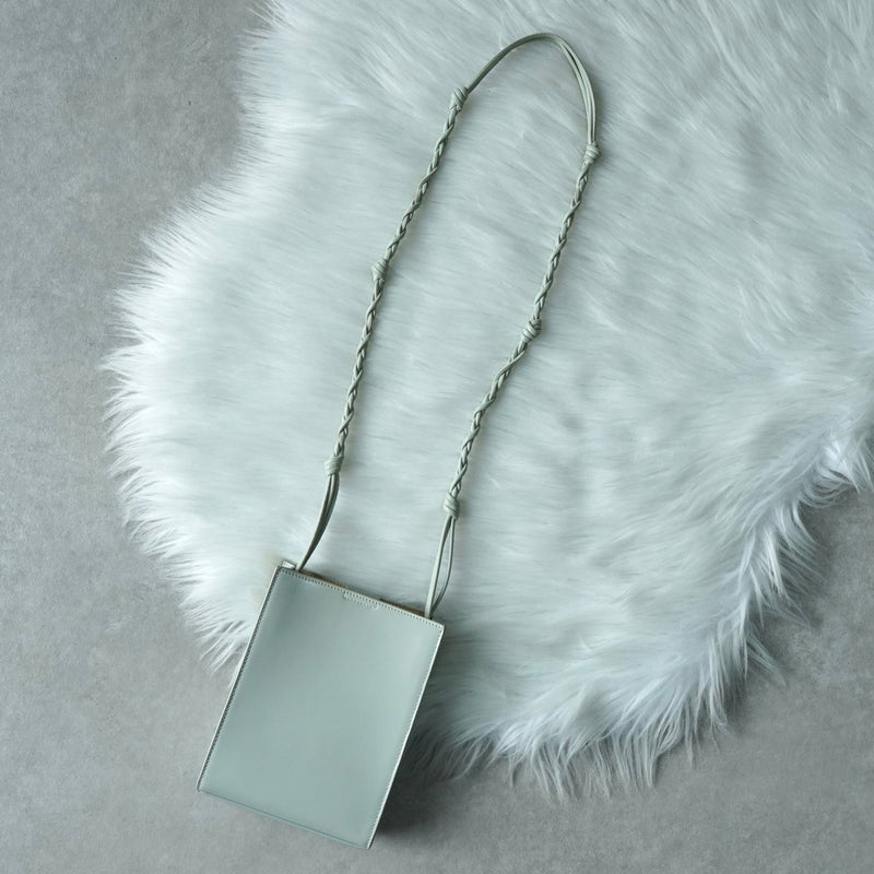 ジルサンダー タングル スモール レザー ショルダーバッグ ミントグリーン