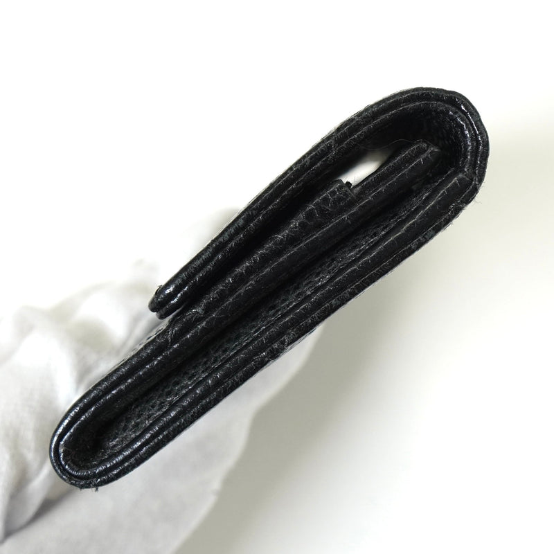 シャネル 1番台 ココマーク マトラッセ キャビアスキン カードケース ブラック - NEWSED