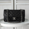 シャネル 1番台 ココマーク マトラッセ キャビアスキン チェーンショルダーバッグ ブラック