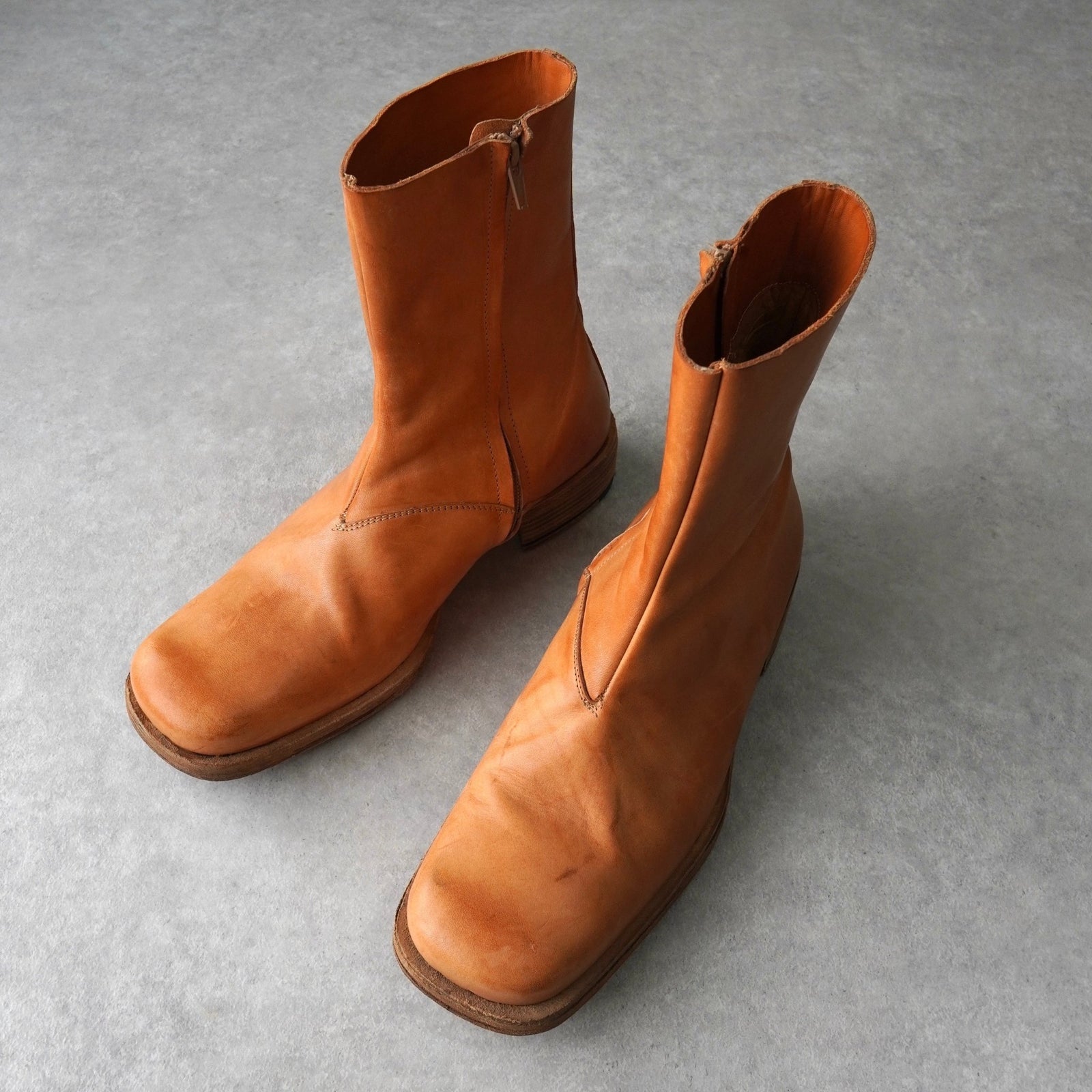 マルジェラ初期スクエアブーツエンジニアブーツアーティザナルmargiela マルジェラ初期スクエアブーツエンジニアブーツアーティザナル