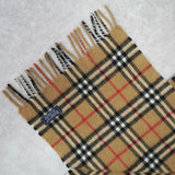 バーバリー ヴィンテージ カシミヤ100% マフラー ノバチェック ベージュ - NEWSED