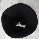 セリーヌ カシミヤ100% トリオンフ ニット バケットハット ニット帽 帽子 ブラック - NEWSED