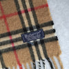 バーバリー ヴィンテージ カシミヤ100% マフラー ノバチェック ベージュ