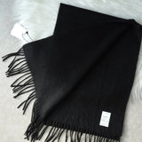 ロンハーマン カシミヤ100% マフラー ブラック タグ付き未使用品 - NEWSED