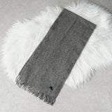 バーバリー ヴィンテージ ホースロゴ カシミア100% マフラー グレー - NEWSED