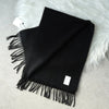 ロンハーマン カシミヤ100% マフラー ブラック タグ付き未使用品