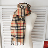 バーバリー ヴィンテージ 英国製 カシミヤ100% ノバチェック マフラー ベージュ - NEWSED