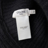 セリーヌ カシミヤ100% トリオンフ ニット バケットハット ニット帽 帽子 ブラック - NEWSED