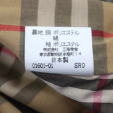 バーバリー ウール100%ライナー付き 裏地ノバチェック柄 比翼仕立て ステンカラーコート カーキ 92-170-5(Lサイズ相当) メンズ - NEWSED